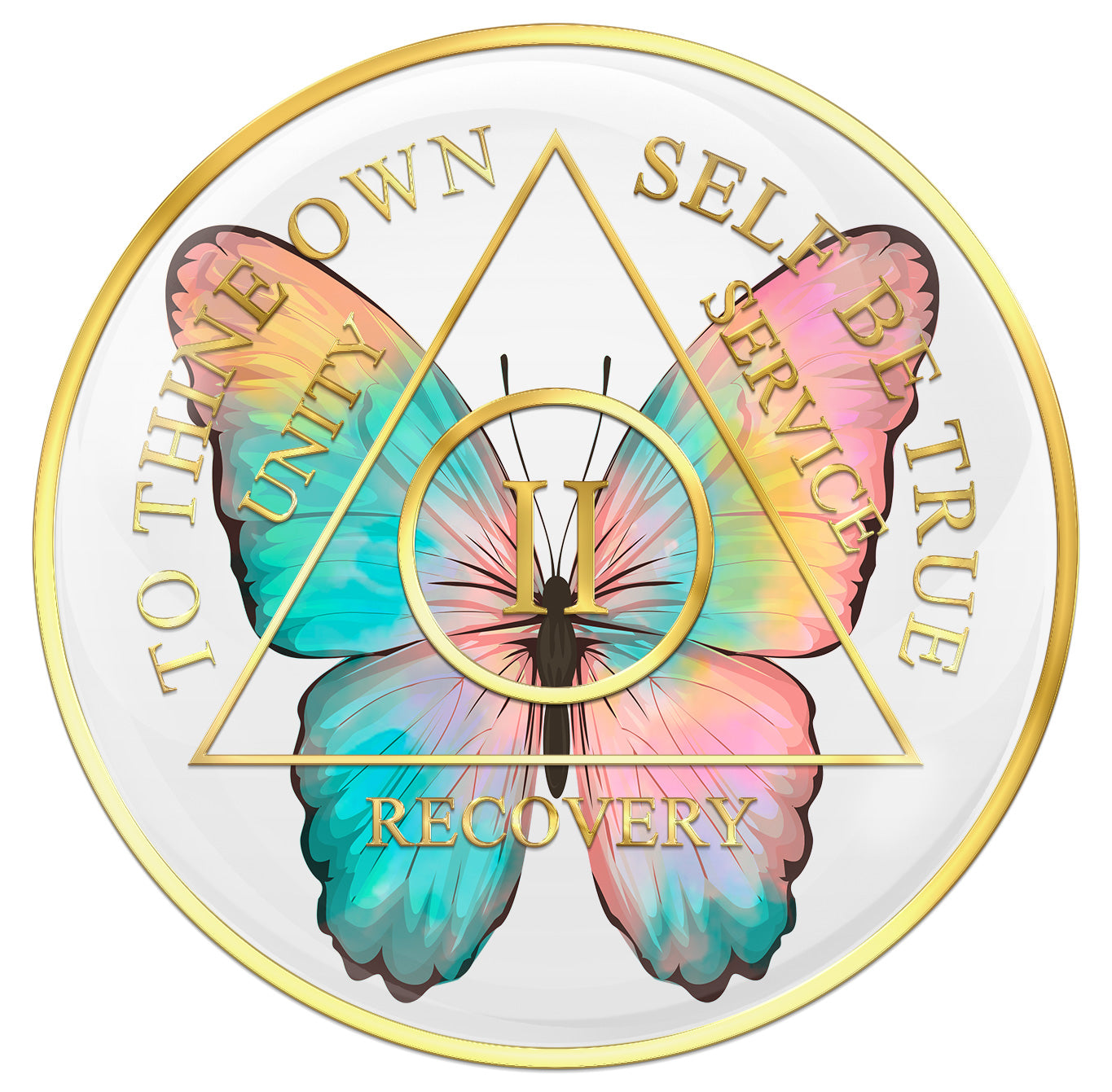 Butterfly Medallion with Years 1 - 40, 45 & 50