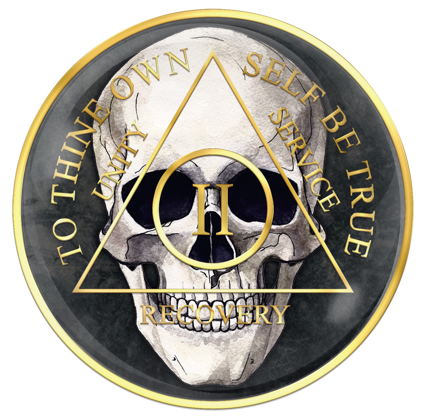Skull Medallion with Years 1 -20