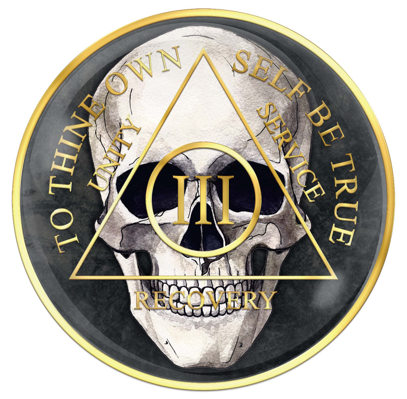 Skull Medallion with Years 1 -20