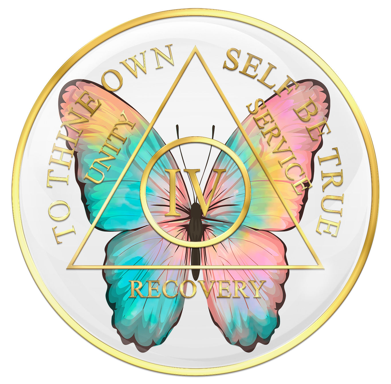 Butterfly Medallion with Years 1 - 40, 45 & 50