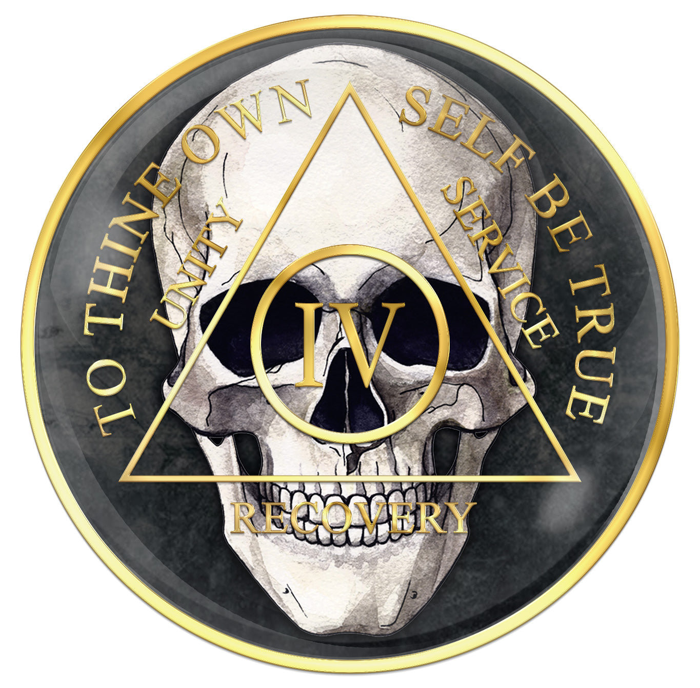 Skull Medallion with Years 1 -20