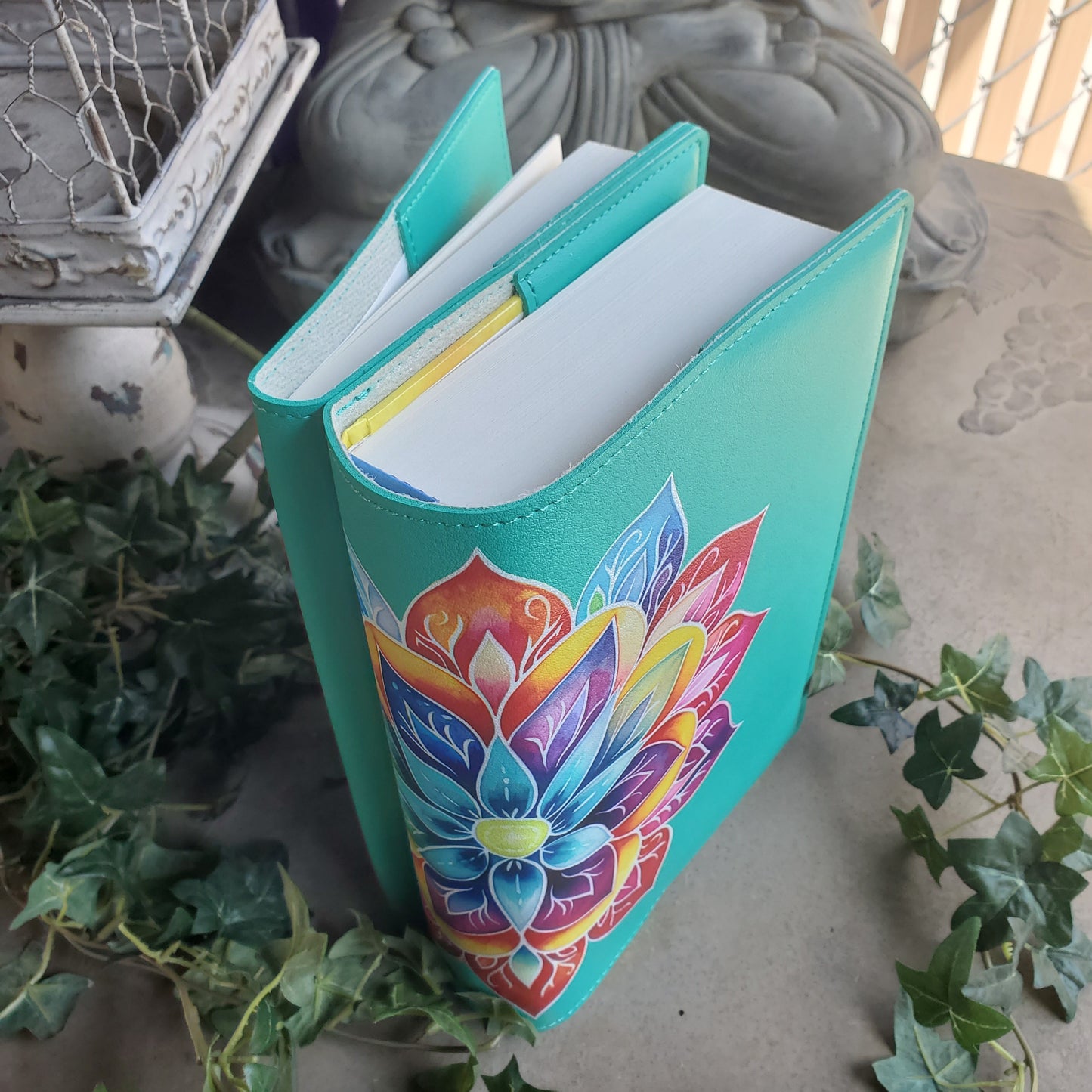 Lotus (Teal) Double Book Cover for Big Book and 12n12