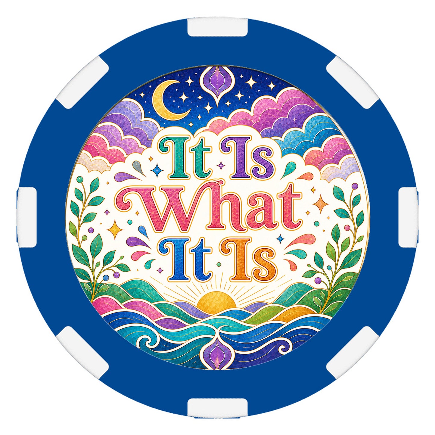 Accept It – "It Is What It Is" Clay Poker Chip