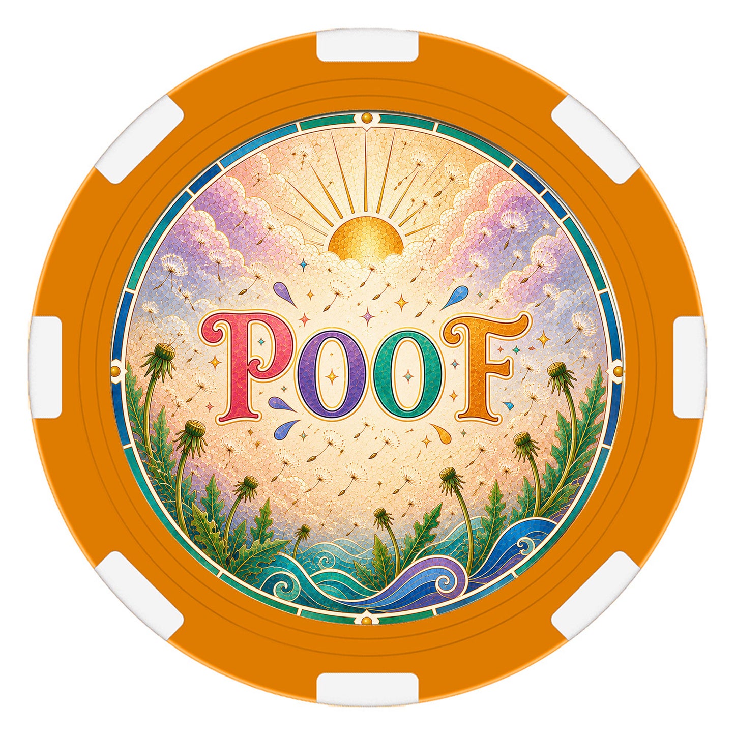 Let That Shit Go – "POOF" Clay Poker Chip