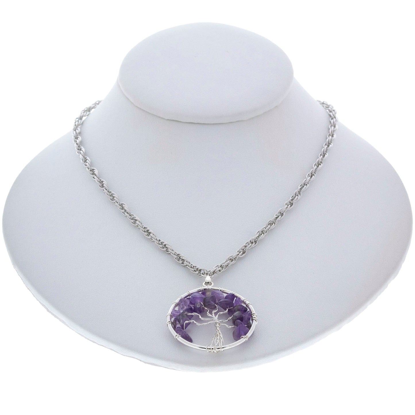 Amethyst Tree of Life Necklace