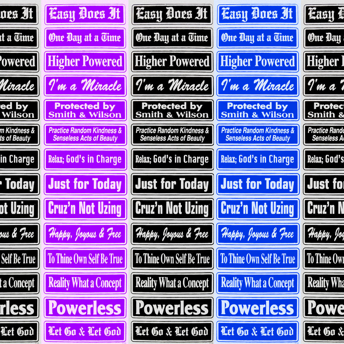 Multiple Recovery Sayings Strip Set Two
