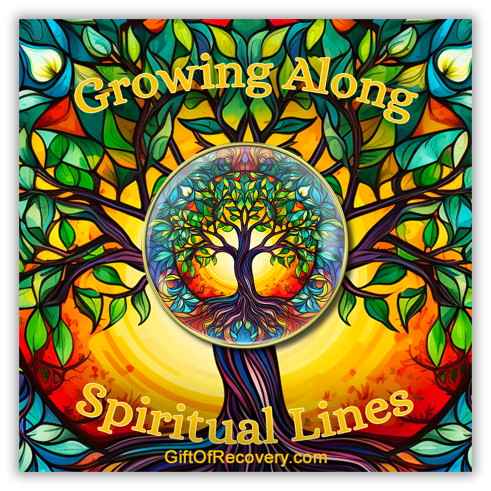 Growing Along Spiritual Lines Tree Recovery Medallion with Years 1-40
