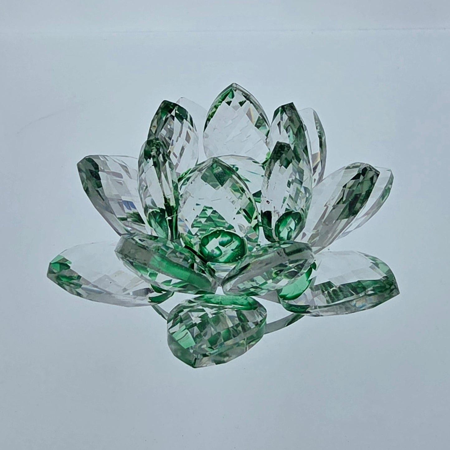 Green Crystal Flower AA Coin Holder