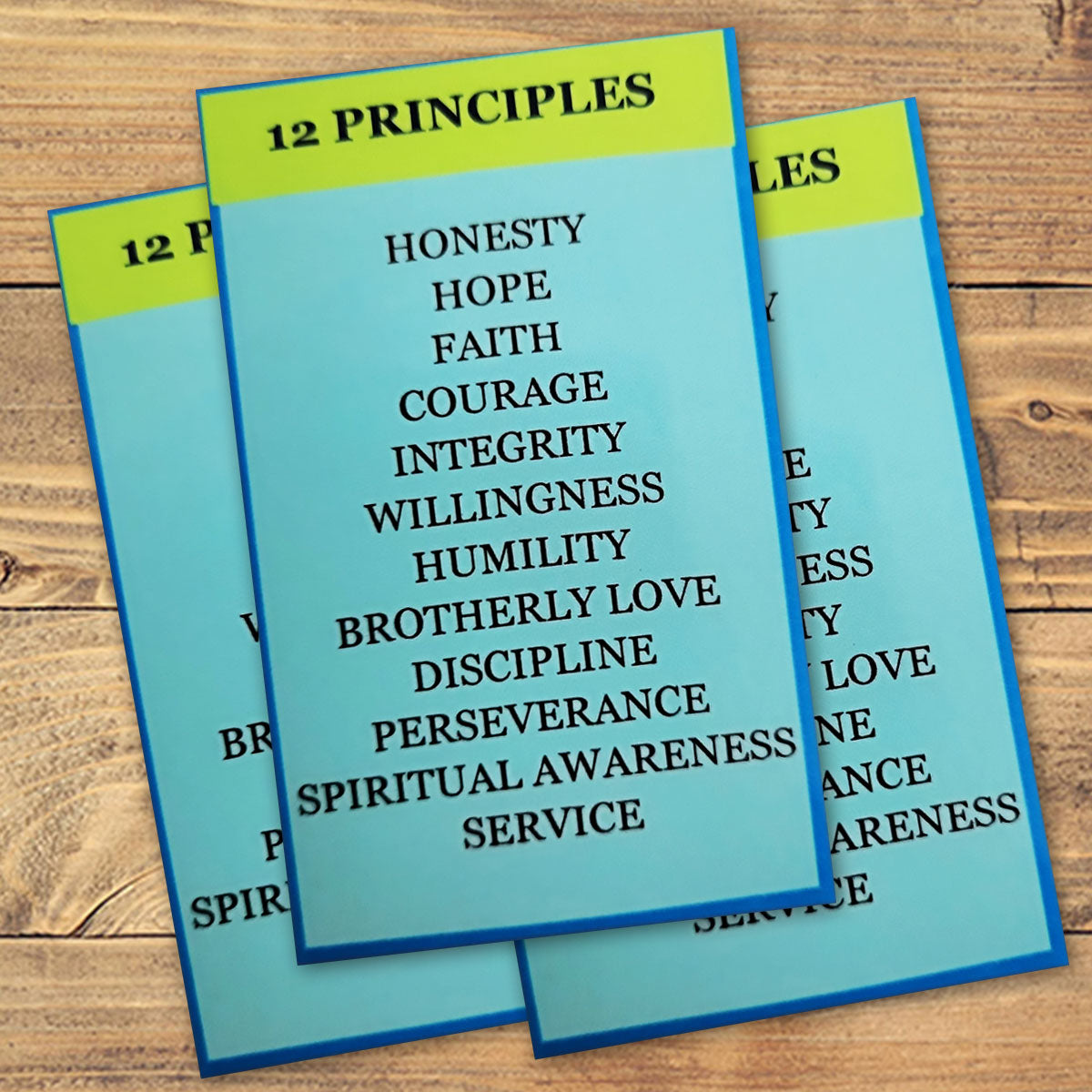 12 Principles Wallet Card