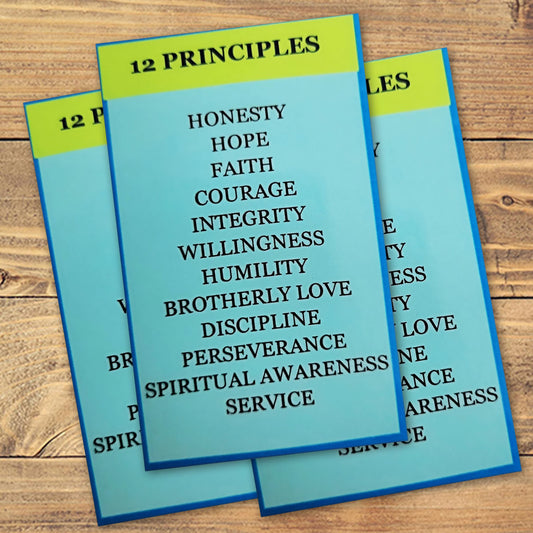 12 Principles Wallet Card