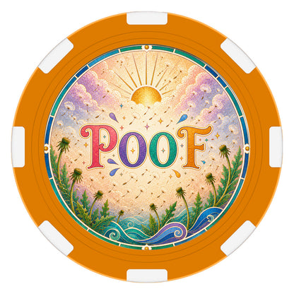 Let That Shit Go – "POOF" Clay Poker Chip
