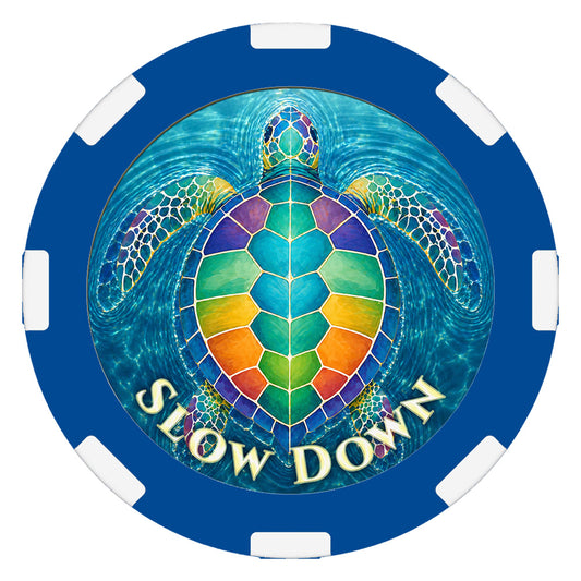 Slow Down – "Take Your Time" Clay Poker Chip