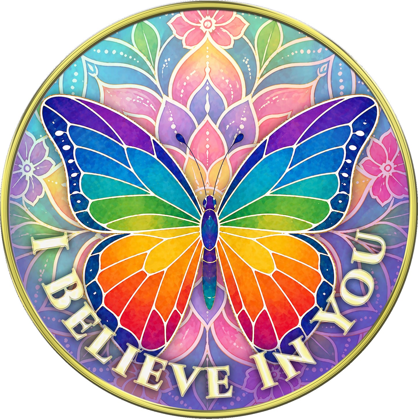 Courage to Change Inspirational Medallion