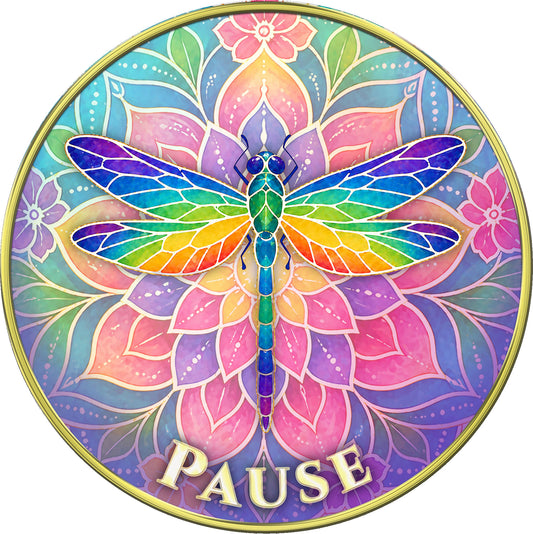 "Pause, Shift Your Perspective" Medallion