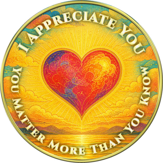"You Are Special, Grateful You Are in My Life" Inspirational Medallion