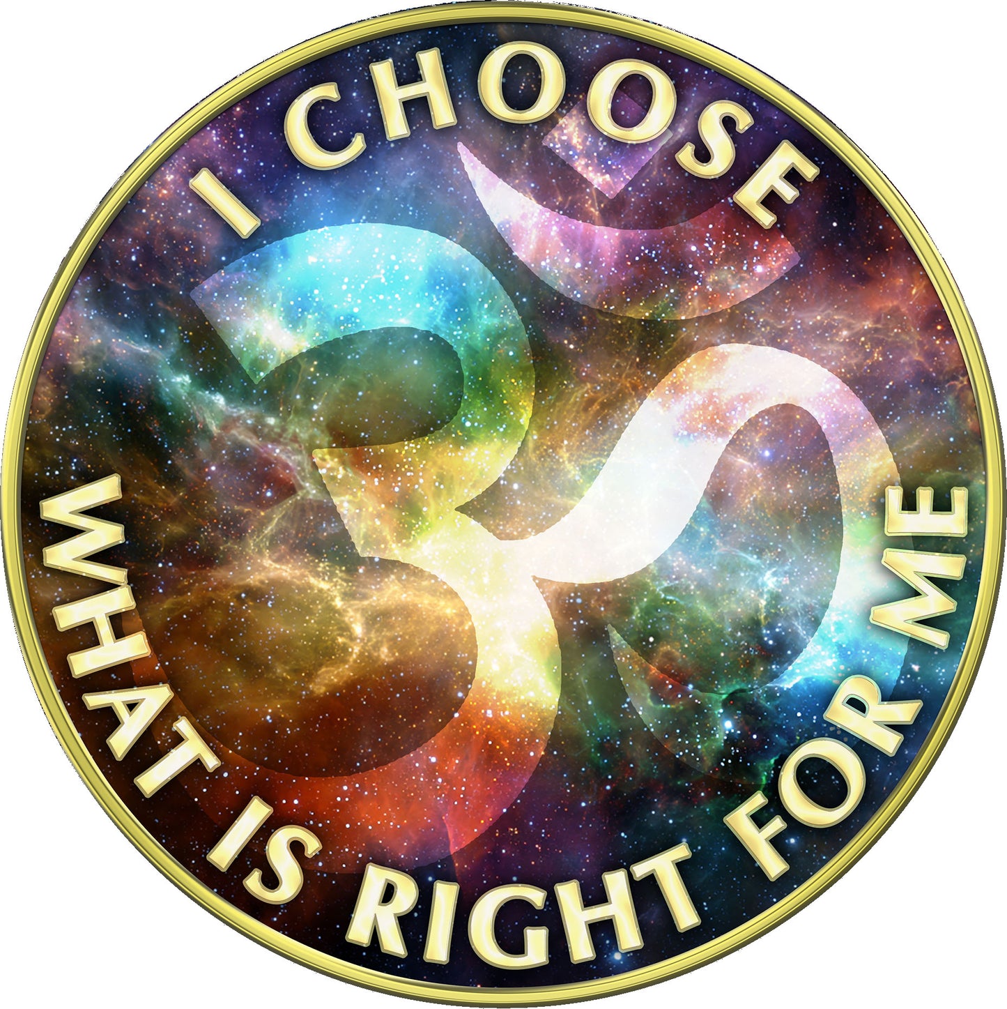 OM "Inner Stillness | I Choose What Is Right For Me" Deity & Symbol Medallion Collection