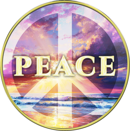 "Peace | Choose Peace Over Being Right"  Inspirational Medallion