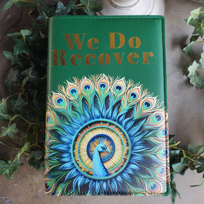 Peacock (Green) Double Book Cover for Big Book and 12n12