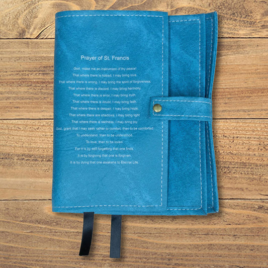 St. Francis Prayer Sky Blue Double Book Cover