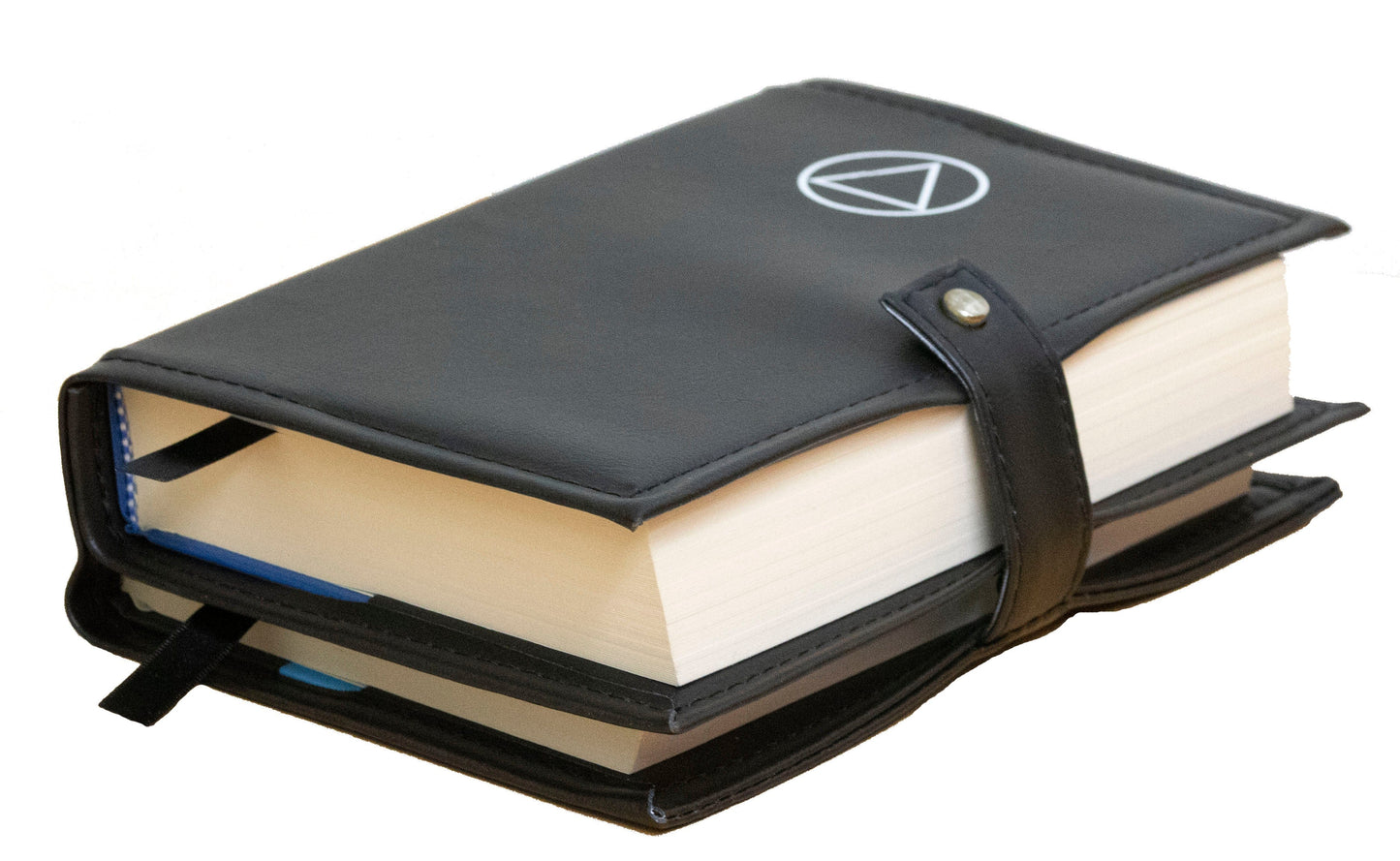 AA Black Double Book Cover With Circle Triangle