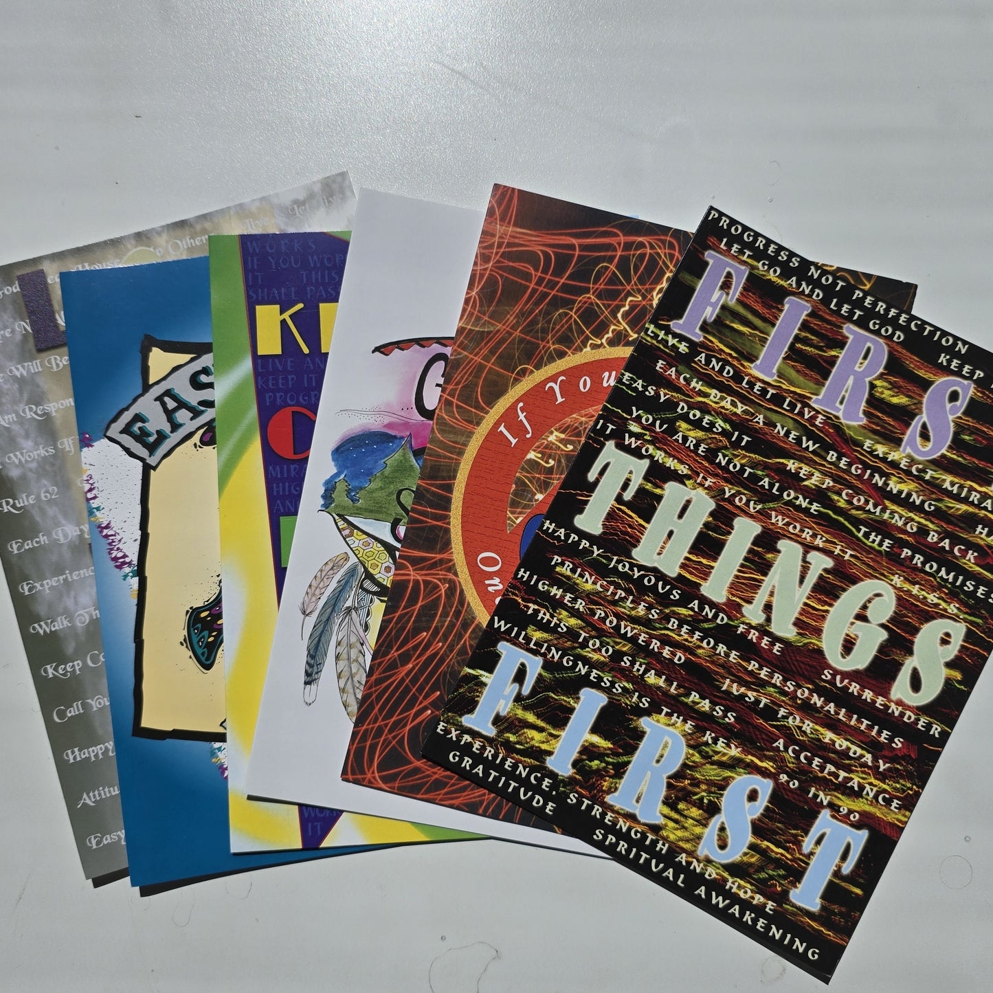 AA Slogan Sayings Greeting Cards