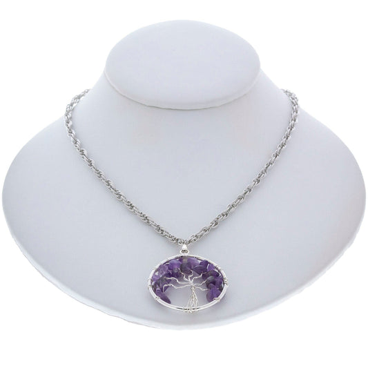 Amethyst Tree of Life Necklace