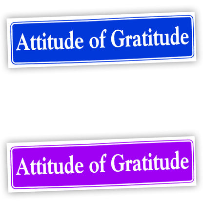 Attitude Of Gratitude Bumper Sticker