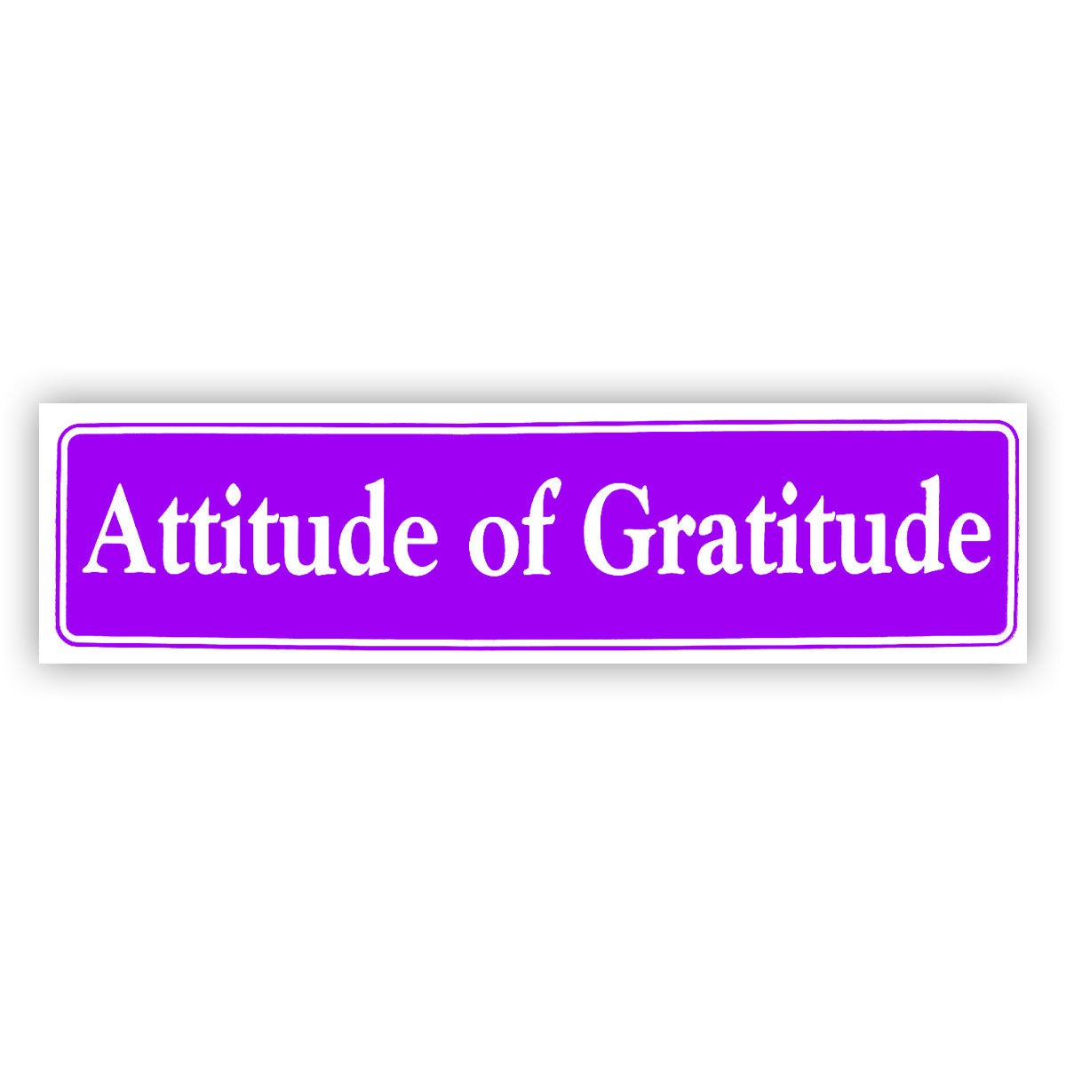 Attitude Of Gratitude Bumper Sticker