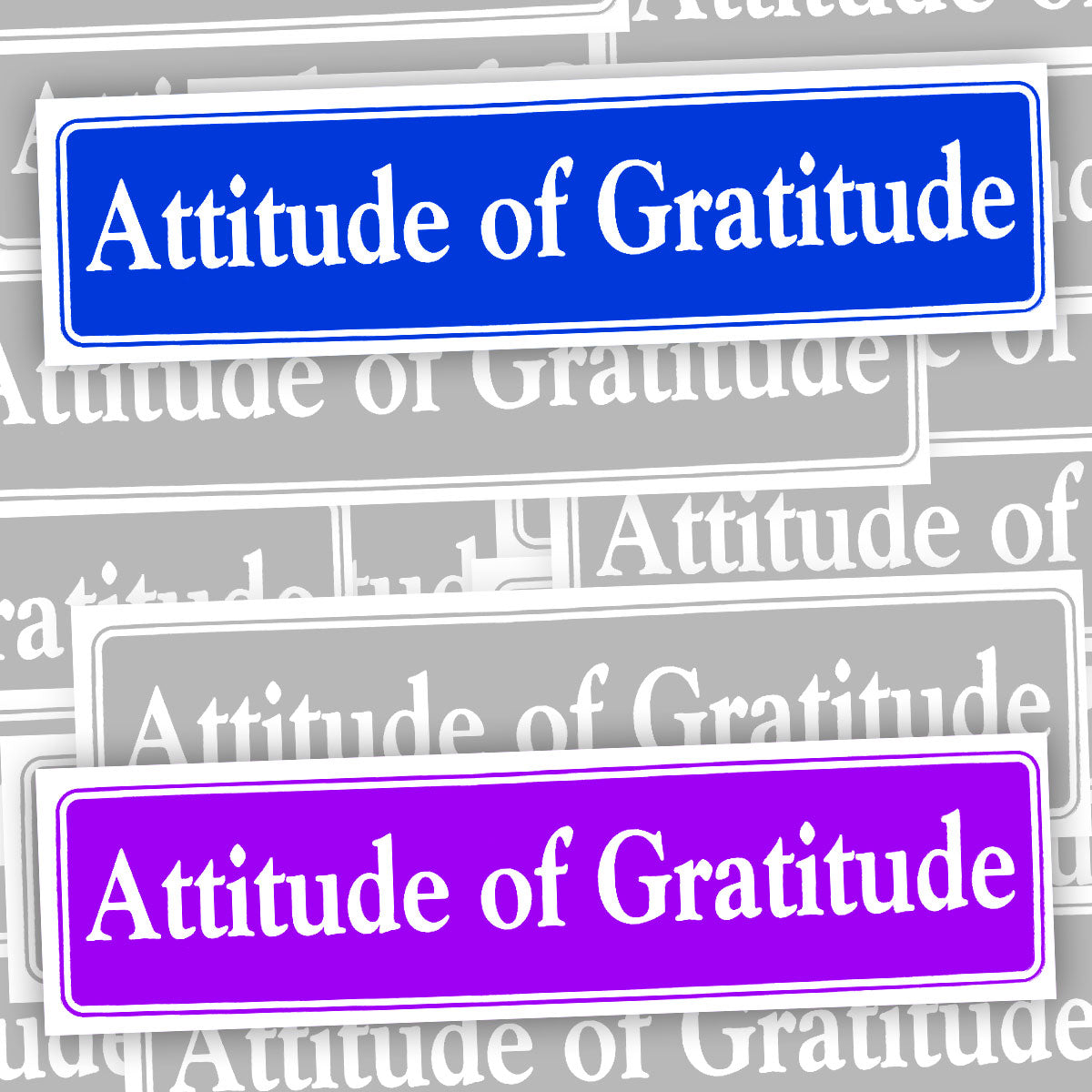 Attitude Of Gratitude Bumper Sticker