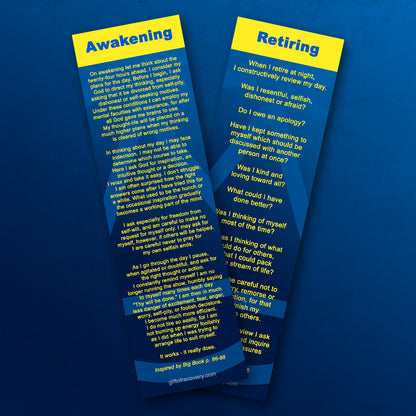 Upon Awakening and Retiring Double Sided Bookmark