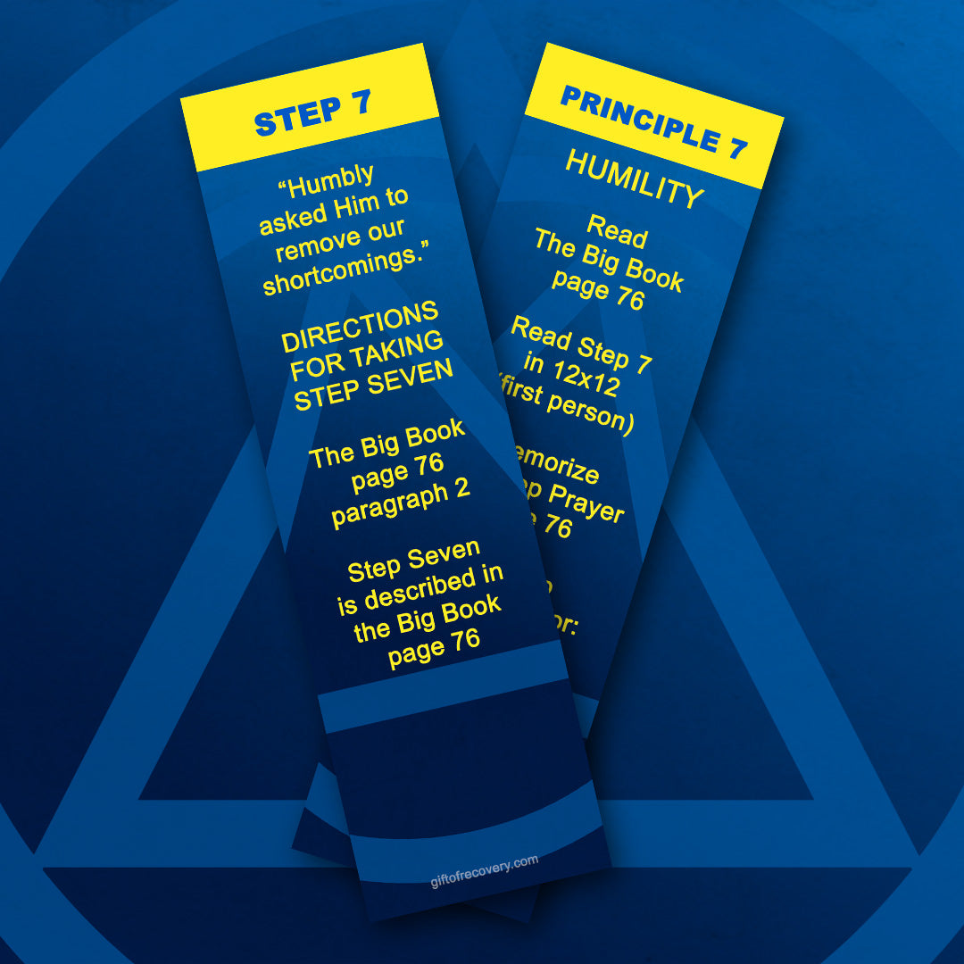 Step 7 & the Principle of Humility Directions Bookmark