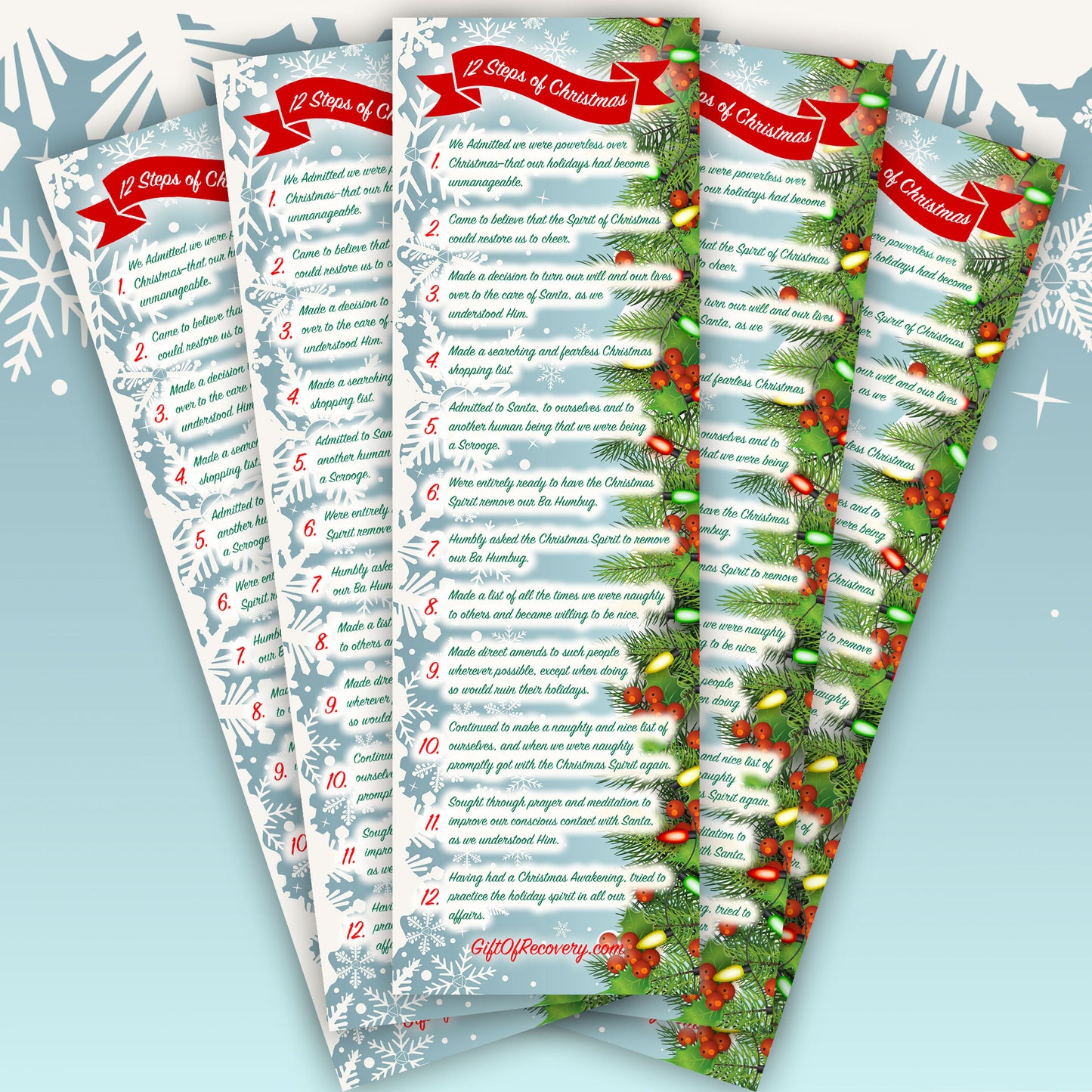 12 Steps of Christmas Bookmark