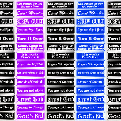 Multiple Recovery Sayings Strip Set One