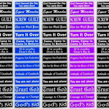 Multiple Recovery Sayings Strip Set One