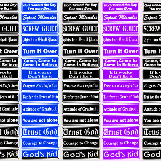 Multiple Recovery Sayings Strip Set One