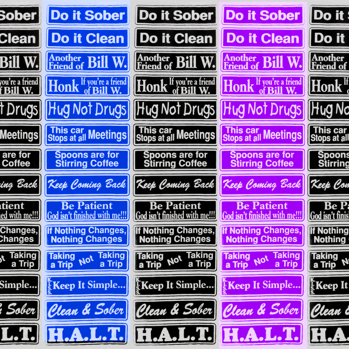 Multiple Recovery Sayings Strip Set Three