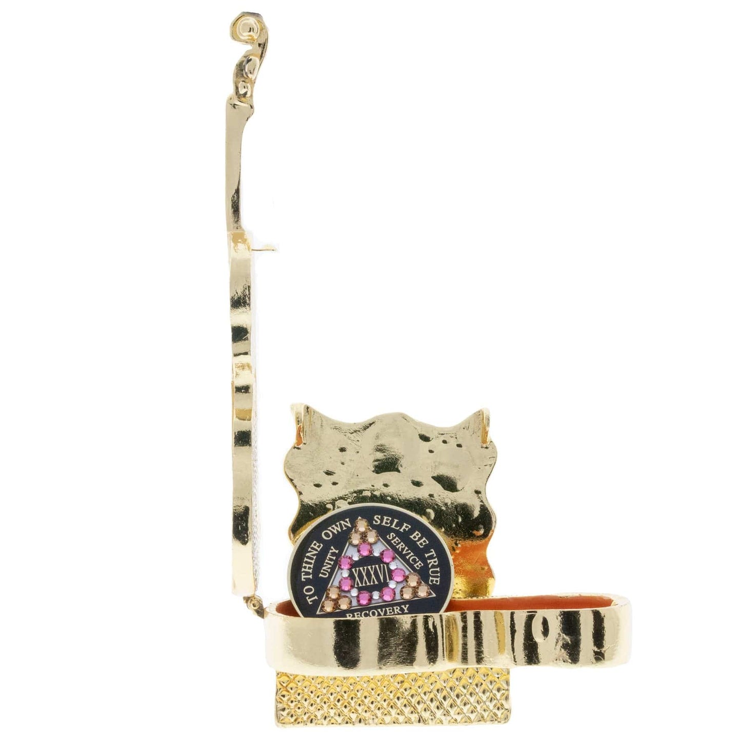 Cello Collector Bling Box/Sobriety Chip Holder (with Chip)