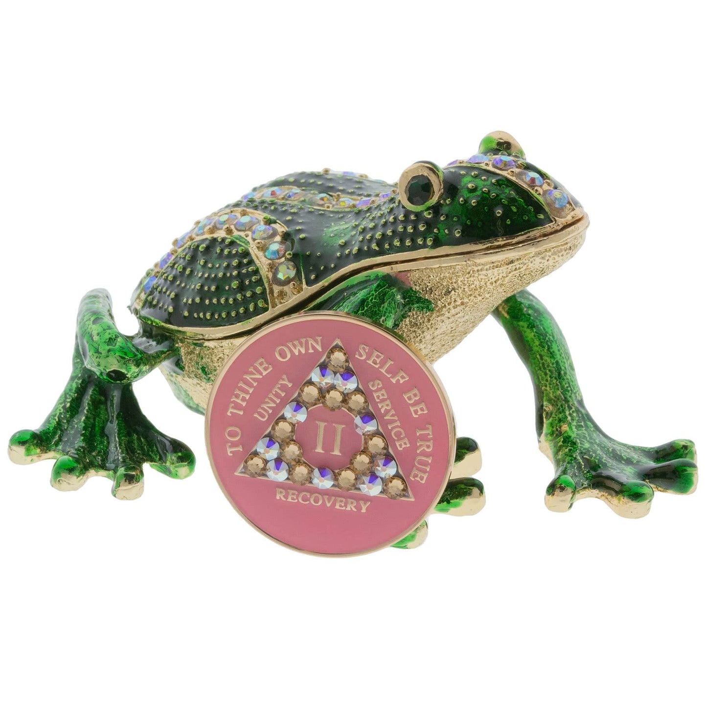 FROG Collector Bling Box/Sobriety Chip Holder (with Chip)