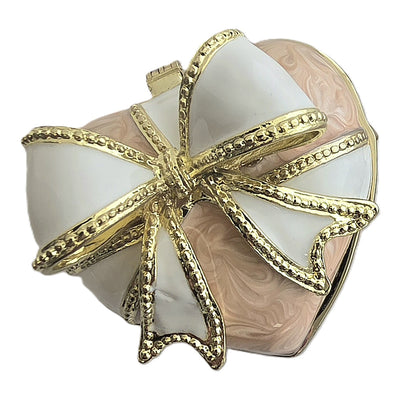Soft Pink Heart Chip Holder with Matching White Crystalized Chip