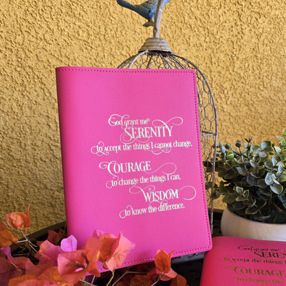 Book Cover | Silver Serenity Prayer | Pink