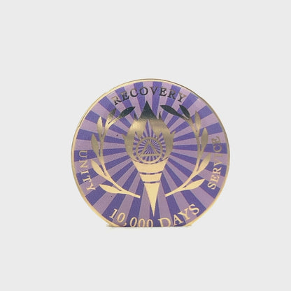 10,000 Days Recovery Medallion