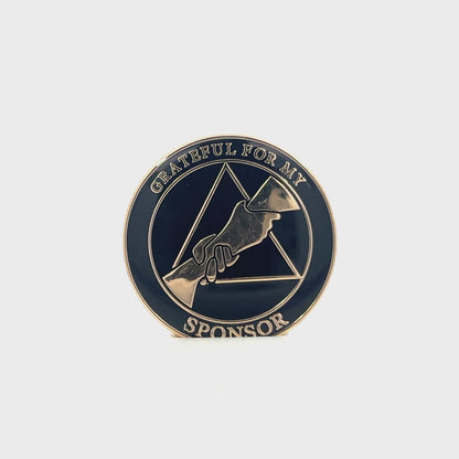 AA Sponsor Medallion - "Thank You for Putting My Hand into God's Hand"