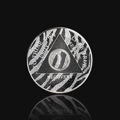 AA Recovery Medallion - Zebra Pattern