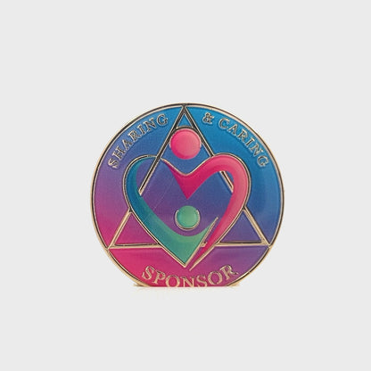 AA Sponsor Medallion - "Sharing & Caring"
