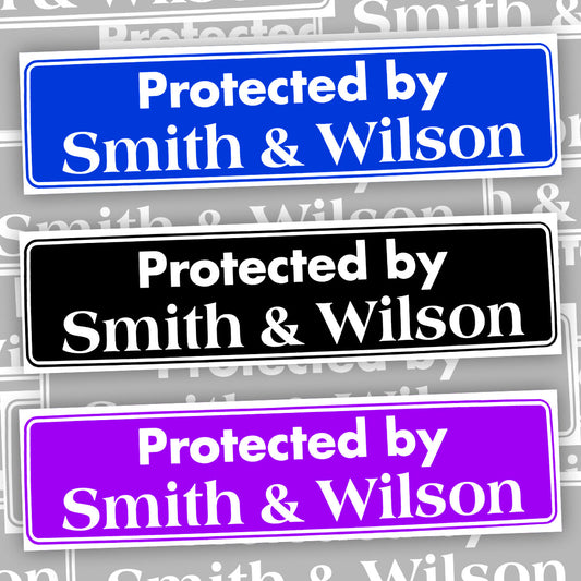 Protected By Smith & Wilson Bumper Sticker