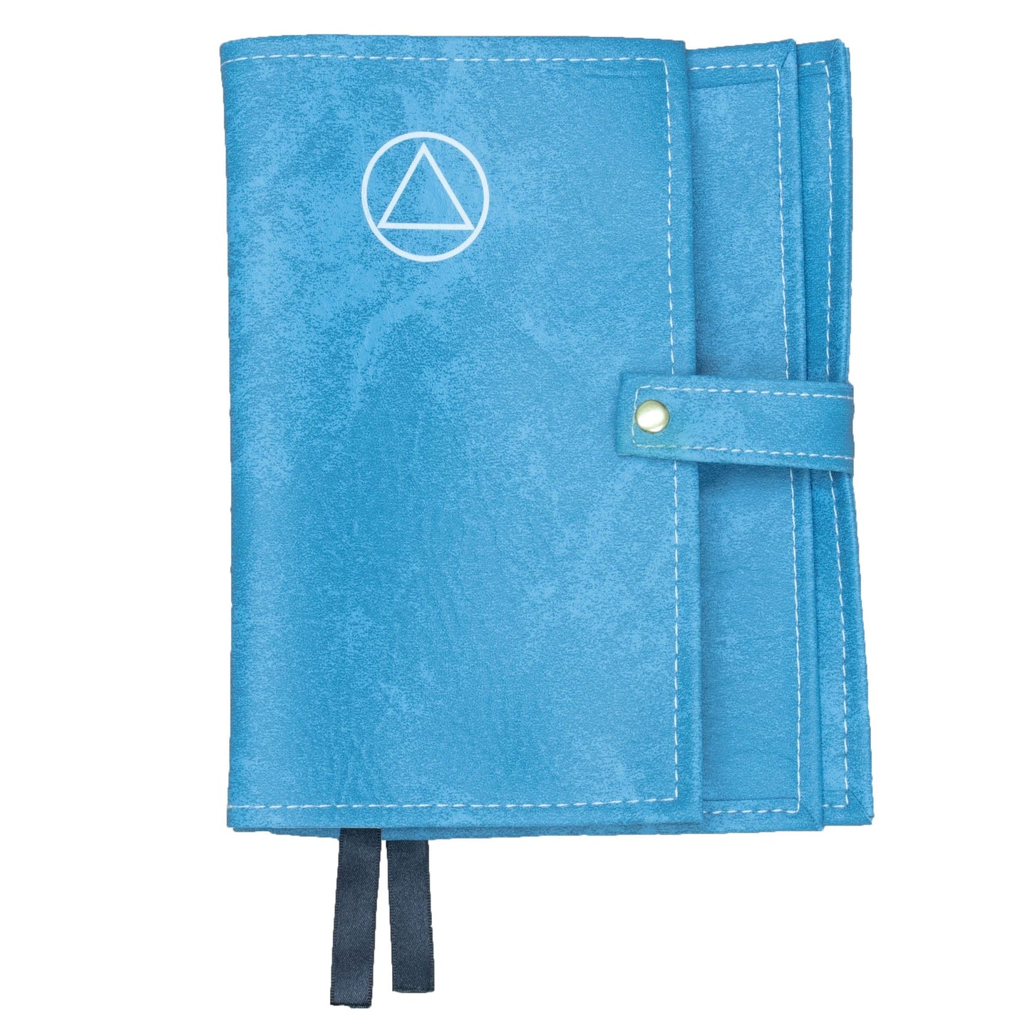 Sky Blue Double Book Cover With AA Symbol For Hardcover Books