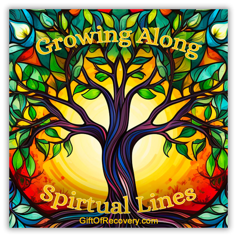 Growing Along Spiritual Lines Tree Recovery Medallion with Years 1-40